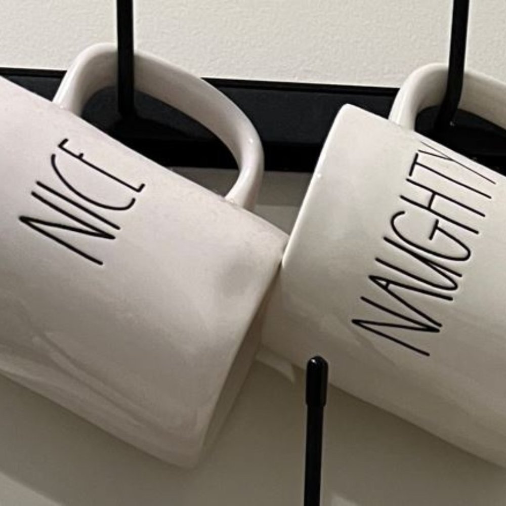 Rae Dunn NAUGHTY & NICE Mugs